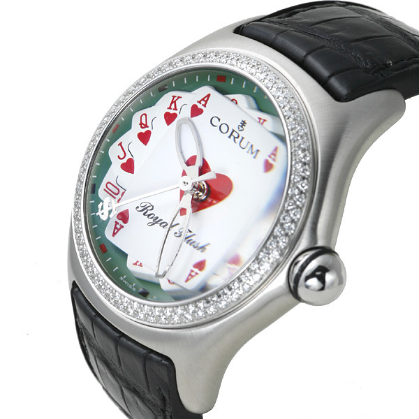 コルムスーパーコピー CORUM バブル ロイヤルフラッシュ ダイアモンド コレクション (Bubble Royal Flush Daiamond Collection / Ref.082.177.47/0F01)